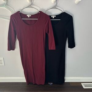 PinkBlush 3/4 sleeve above the knee knit dress (fitted) Bundle of 2